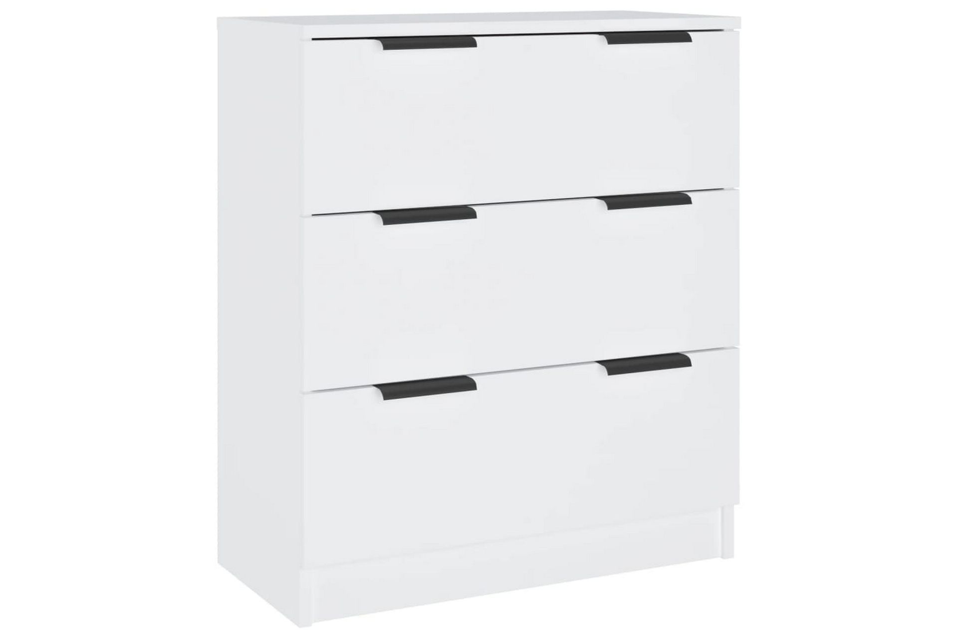 beBasic Skjenker 3 stk hvit konstruert tre - Hvit - Oppbevaring - Oppbevaringsmøbler - Sideboard & skjenker