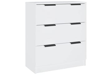 beBasic Skjenker 3 stk hvit konstruert tre - Hvit - Oppbevaring - Oppbevaringsmøbler - Sideboard & skjenker
