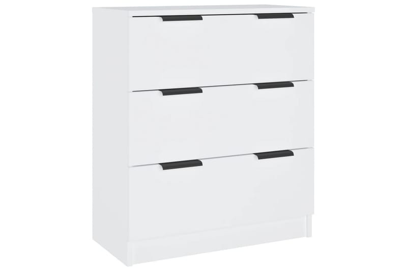 beBasic Skjenker 3 stk hvit konstruert tre - Hvit - Oppbevaring - Oppbevaringsmøbler - Sideboard & skjenker