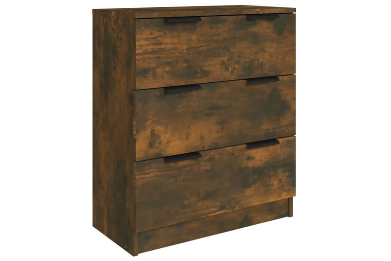 beBasic Skjenker 3 stk røkt eik konstruert tre - Brun - Oppbevaring - Oppbevaringsmøbler - Sideboard & skjenker