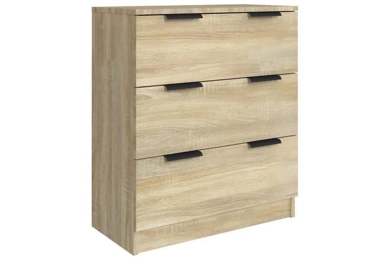 beBasic Skjenker 3 stk sonoma eik konstruert tre - Brun - Oppbevaring - Oppbevaringsmøbler - Sideboard & skjenker