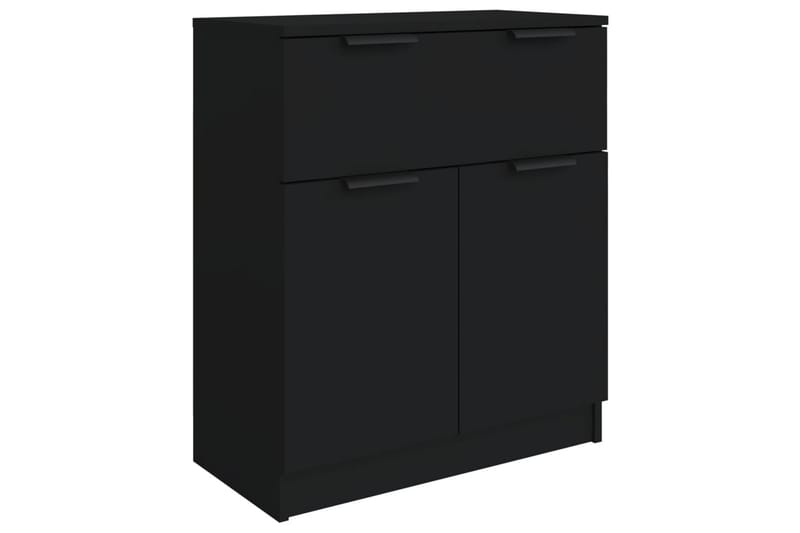 beBasic Skjenker 3 stk svart konstruert tre - Svart - Oppbevaring - Oppbevaringsmøbler - Sideboard & skjenker
