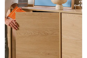 Bellia Skjenk 200x38 cm - Brun/Hvit - Oppbevaring - Oppbevaringsmøbler - Sideboard & skjenker