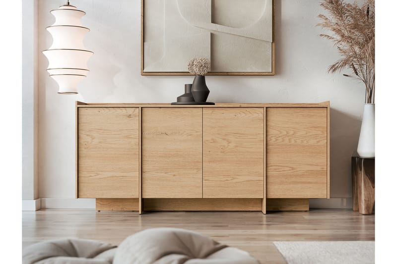Bellia Skjenk 200x38 cm - Brun/Hvit - Oppbevaring - Oppbevaringsmøbler - Sideboard & skjenker