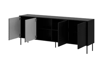 Belonger Kommode 200 cm - Svart/Valnøtt - Oppbevaring - Oppbevaringsmøbler - Kommode