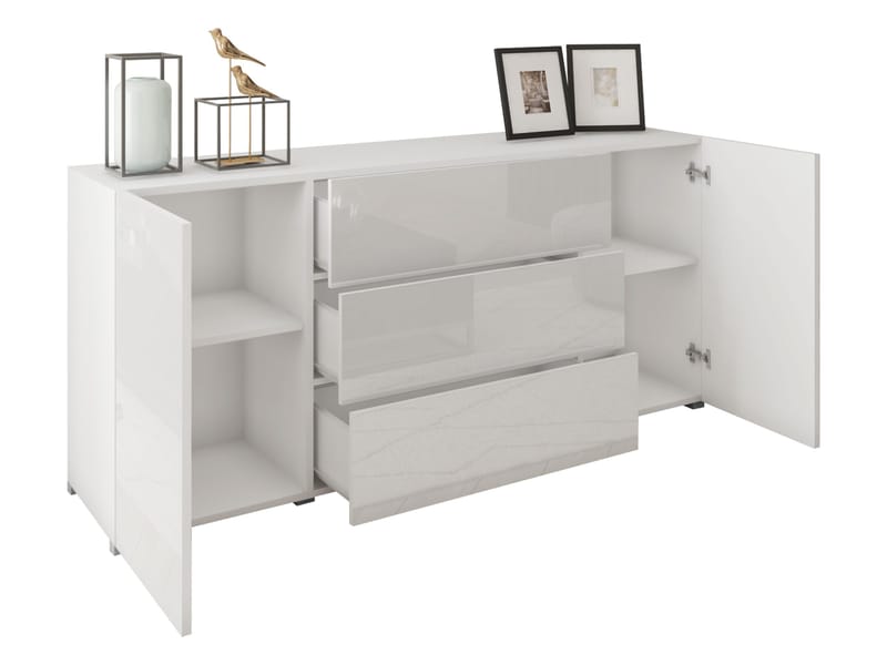 Bergfelde Skjenk i Tre - Svart - Oppbevaring - Oppbevaringsmøbler - Sideboard & skjenker