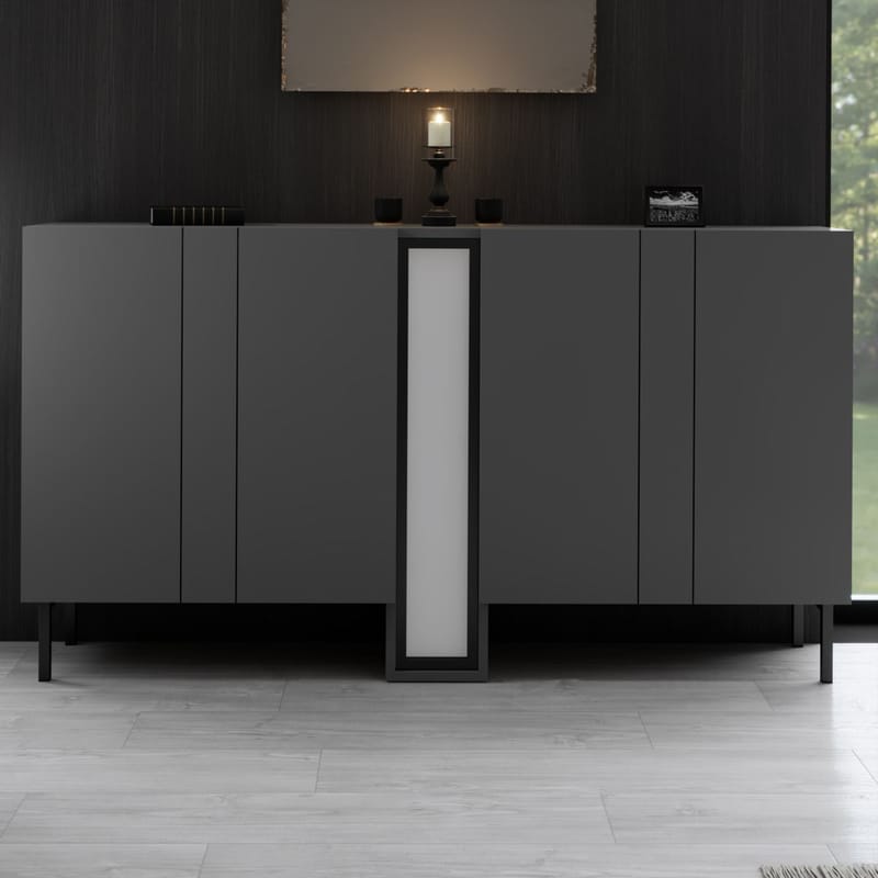 Berriaren Konsollbord 155 cm - Antrasitt - Oppbevaring - Oppbevaringsmøbler - Sideboard & skjenker
