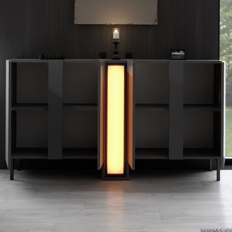 Berriaren Konsollbord 155 cm - Antrasitt - Oppbevaring - Oppbevaringsmøbler - Sideboard & skjenker