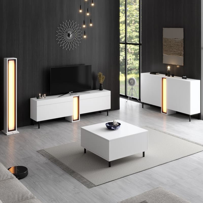 Berriaren Konsollbord 155 cm - Hvit - Oppbevaring - Oppbevaringsmøbler - Sideboard & skjenker