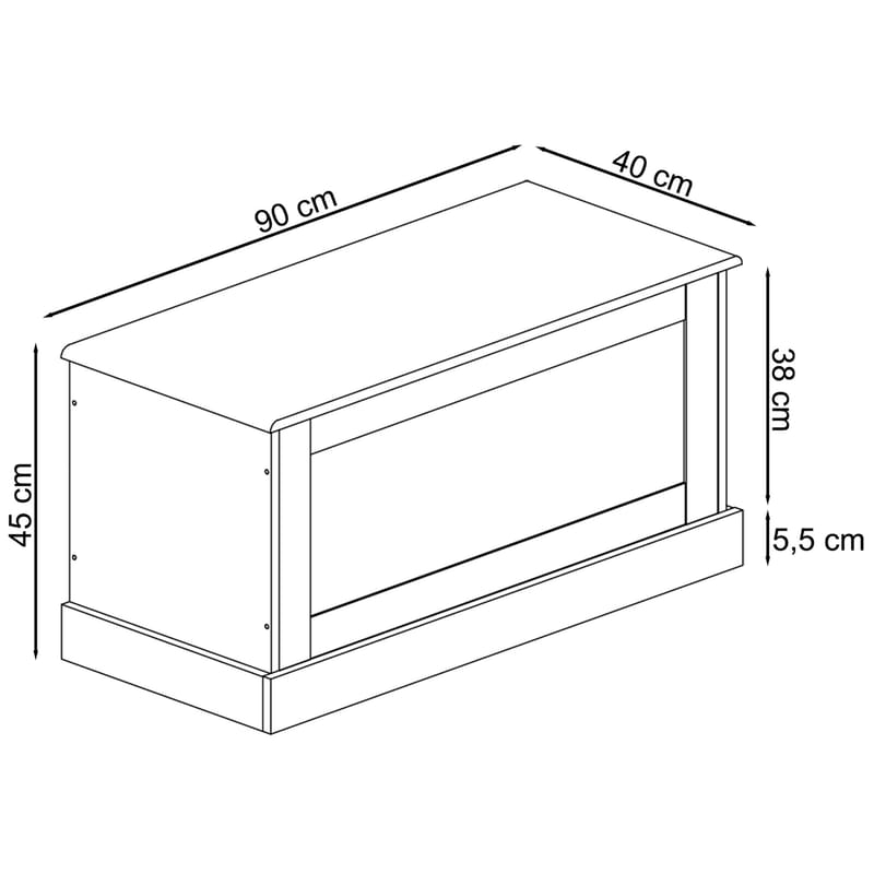 Binz oppbevaringskiste 90x45 cm - Kasjmir - Oppbevaring - Oppbevaringsmøbler - Oppbevaringskiste