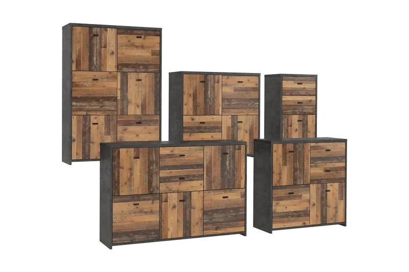 Broxton Sidebord 114 cm - Grå/Brun - Oppbevaring - Oppbevaringsmøbler - Sideboard & skjenker