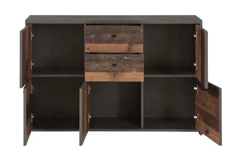 Broxton Sidebord 114 cm - Grå/Brun - Oppbevaring - Oppbevaringsmøbler - Sideboard & skjenker