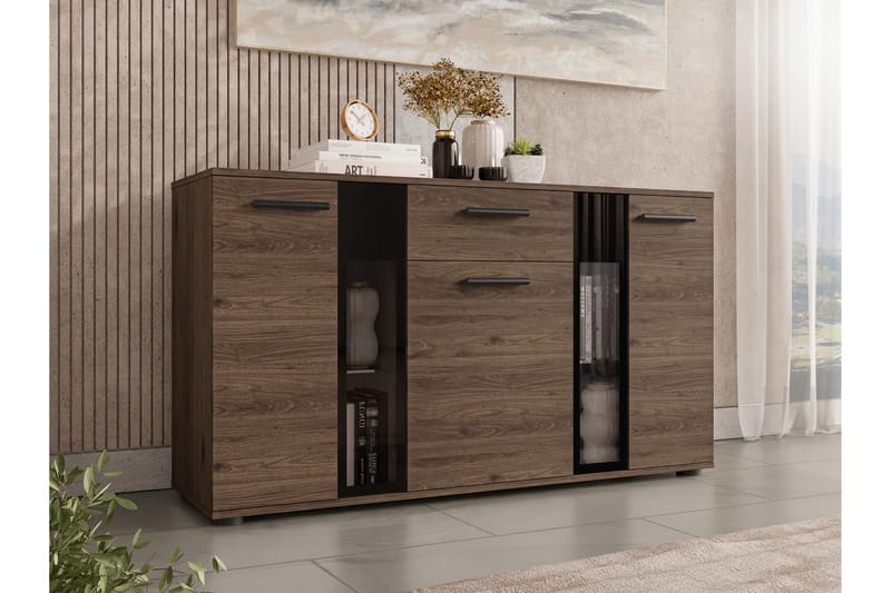 Bunta Skjenk 141x41 cm - Brun/Hvit - Oppbevaring - Oppbevaringsmøbler - Sideboard & skjenker