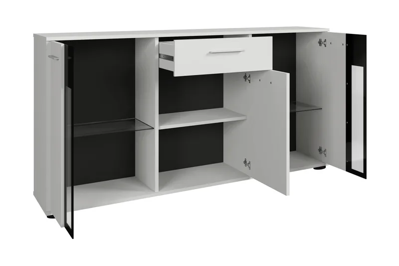Bunta Skjenk 141x41 cm - Brun/Hvit - Oppbevaring - Oppbevaringsmøbler - Sideboard & skjenker