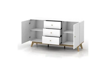 Cassie Skjenk i Tre - Hvit - Oppbevaring - Oppbevaringsmøbler - Sideboard & skjenker