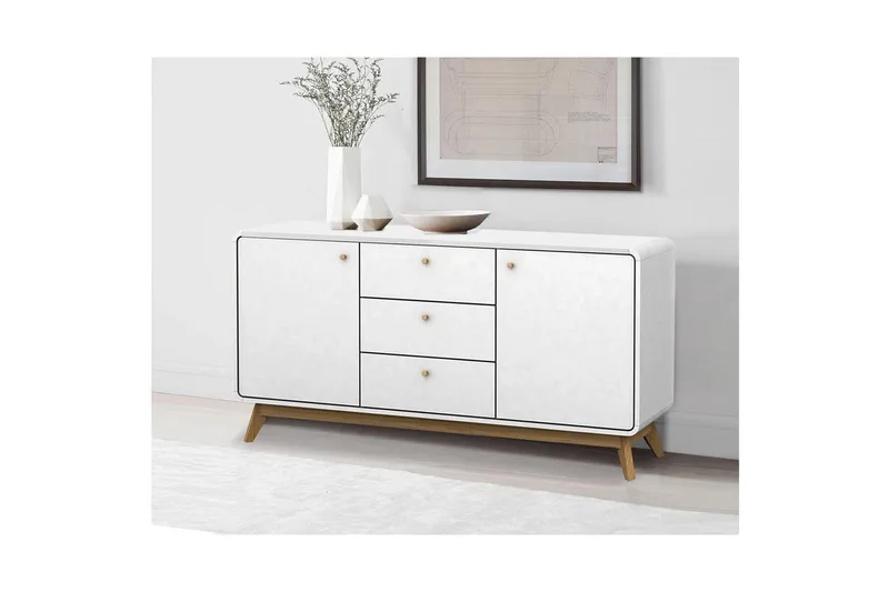 Cassie Skjenk i Tre - Hvit - Oppbevaring - Oppbevaringsmøbler - Sideboard & skjenker