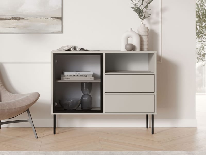Claven skjenk 100 cm - beige - Oppbevaring - Oppbevaringsmøbler - Sideboard & skjenker