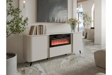 Clement Kommode 200 cm - Beige - Innredning - Peis - Peis uten pipe - El-peiser
