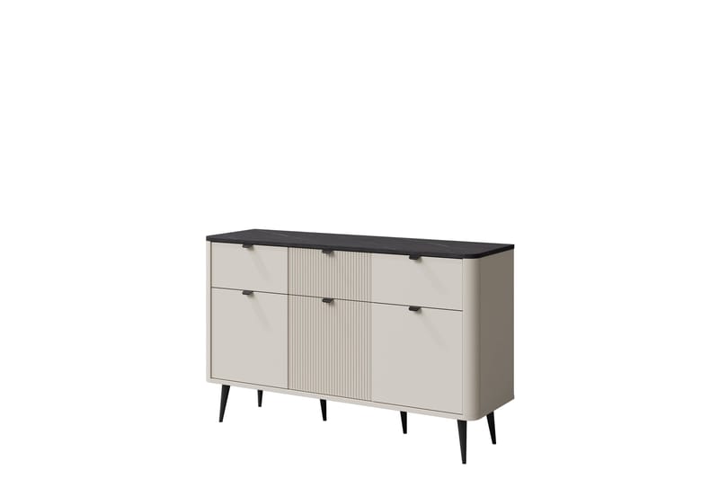 Cucina Skjenk 130x40 cm - Beige/Grå - Oppbevaring - Oppbevaringsmøbler - Sideboard & skjenker