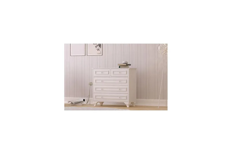 Dorian Hjørnekommode 90 cm - Matt Hvit - Oppbevaring - Oppbevaringsmøbler - Kommode