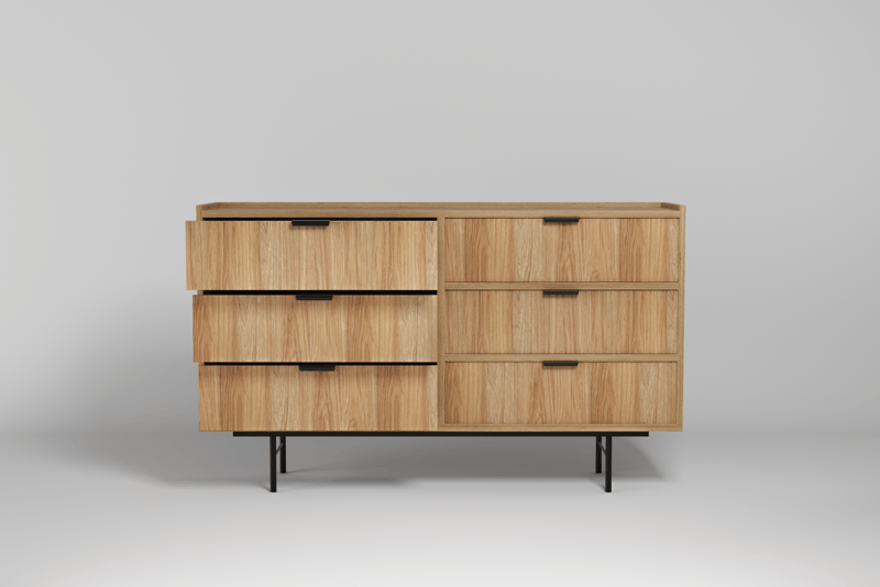 Dravo Kommode 150 cm - Naturlig hickory - Oppbevaring - Oppbevaringsmøbler - Kommode