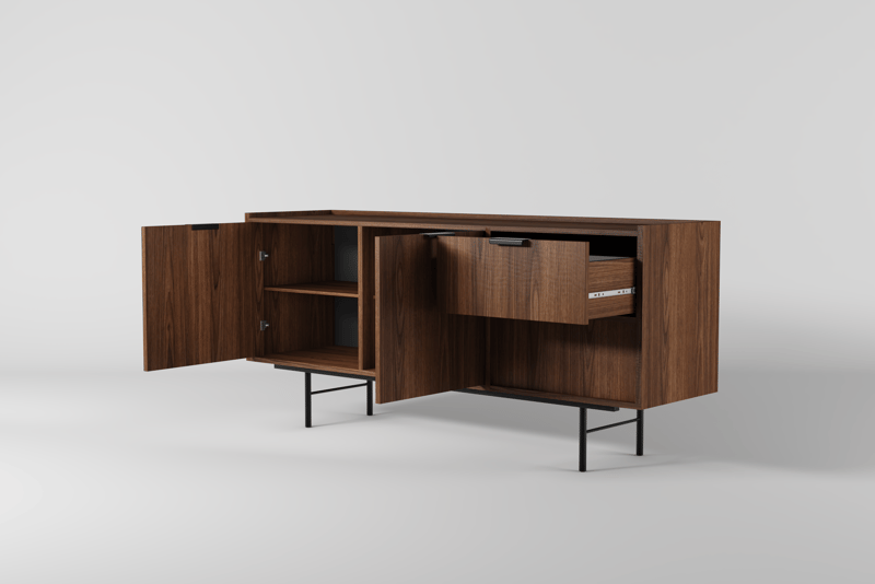 Dravo Skjenk 68x150 cm - Warmia valnøtt - Oppbevaring - Oppbevaringsmøbler - Sideboard & skjenker