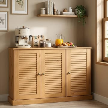 Edith Skjenk 125x80 cm i Tre - Brun - Oppbevaring - Oppbevaringsmøbler - Sideboard & skjenker