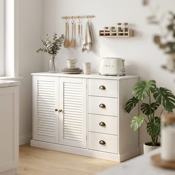 Edith Skjenk 125x80 cm i Tre - Hvit - Oppbevaring - Oppbevaringsmøbler - Sideboard & skjenker
