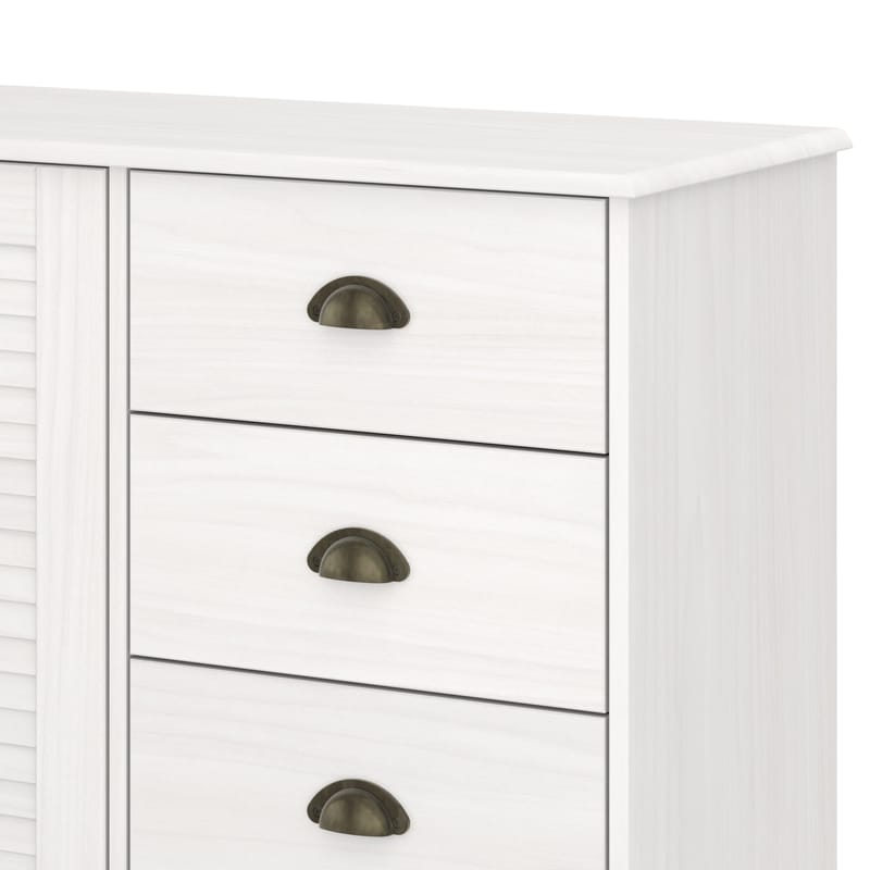 Edith Skjenk 125x80 cm i Tre - Hvit - Oppbevaring - Oppbevaringsmøbler - Sideboard & skjenker