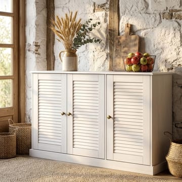 Edith Skjenk 125x80 cm i Tre - Hvit - Oppbevaring - Oppbevaringsmøbler - Sideboard & skjenker