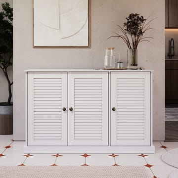 Edith Skjenk 125x80 cm i Tre - Hvit - Oppbevaring - Oppbevaringsmøbler - Sideboard & skjenker