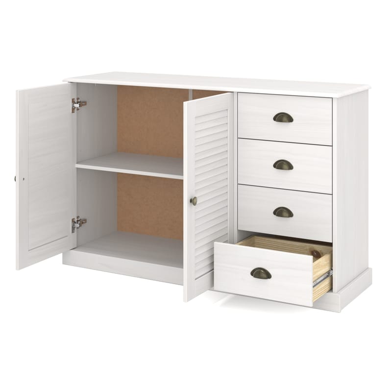 Edith Skjenk 125x80 cm i Tre - Hvit - Oppbevaring - Oppbevaringsmøbler - Sideboard & skjenker