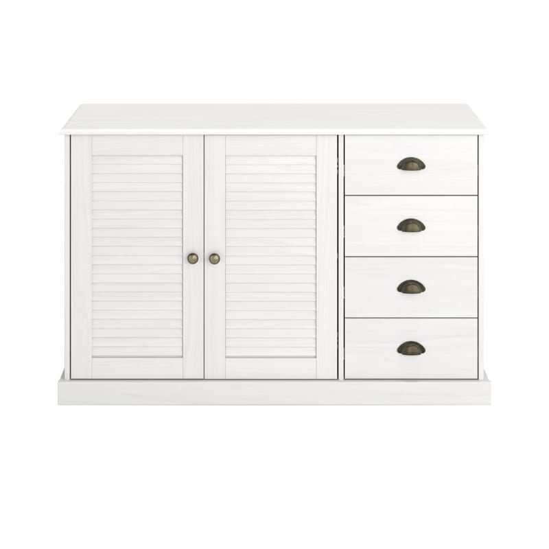 Edith Skjenk 125x80 cm i Tre - Hvit - Oppbevaring - Oppbevaringsmøbler - Sideboard & skjenker