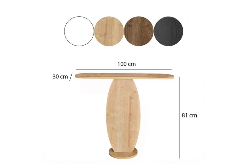 Ellittica Hjørnekommode 100 cm - Brun - Oppbevaring - Oppbevaringsmøbler - Kommode