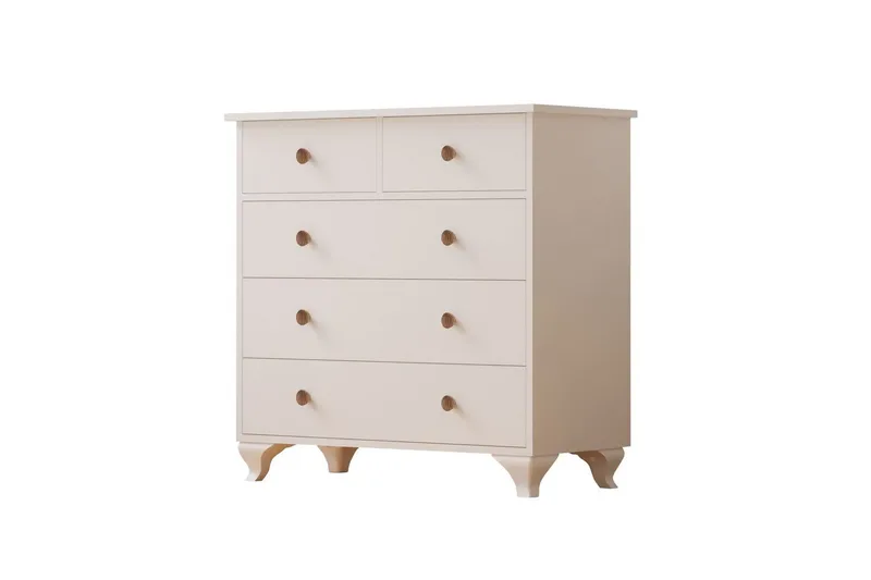 Elyra Hjørnekommode 90 cm, Matt Hvit