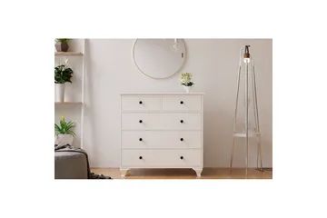 Elyra Hjørnekommode 90 cm - Matt Hvit - Oppbevaring - Oppbevaringsmøbler - Kommode - Entrekommode