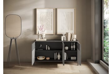Everest Skänk 156x40 cm - Grå/Lys Grå - Oppbevaring - Oppbevaringsmøbler - Sideboard & skjenker