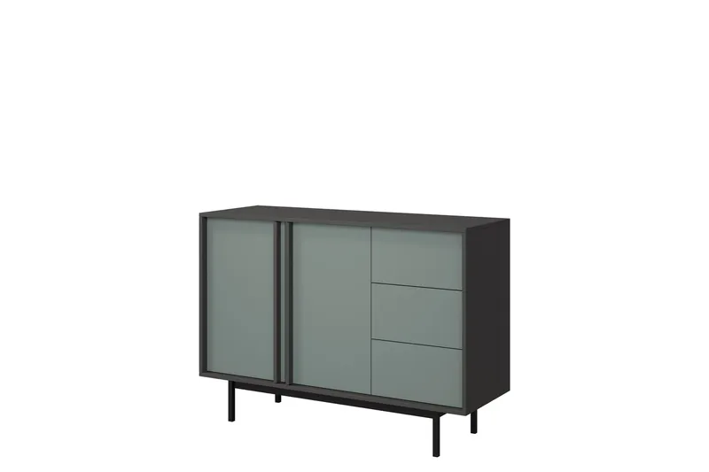 Farshian Skjenk 123x43 cm, Grå/Grønn