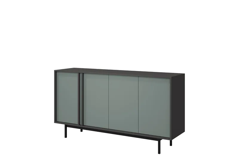 Farshian Skjenk 163x43 cm, Grå/Grønn