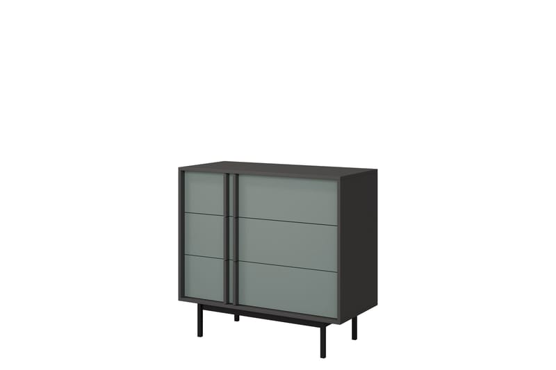 Farshian Skjenk 93x43 cm, Grå/Grønn