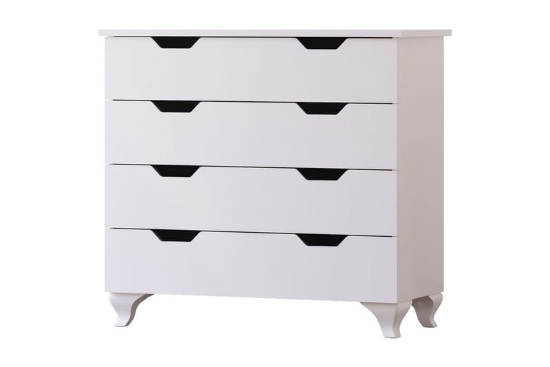 Feylor Hjørnekommode 86 cm, Matt Hvit