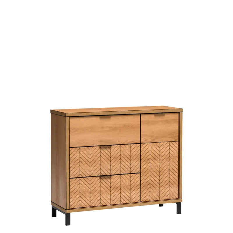 Fonti Skjenk 118 cm, Brun|svart