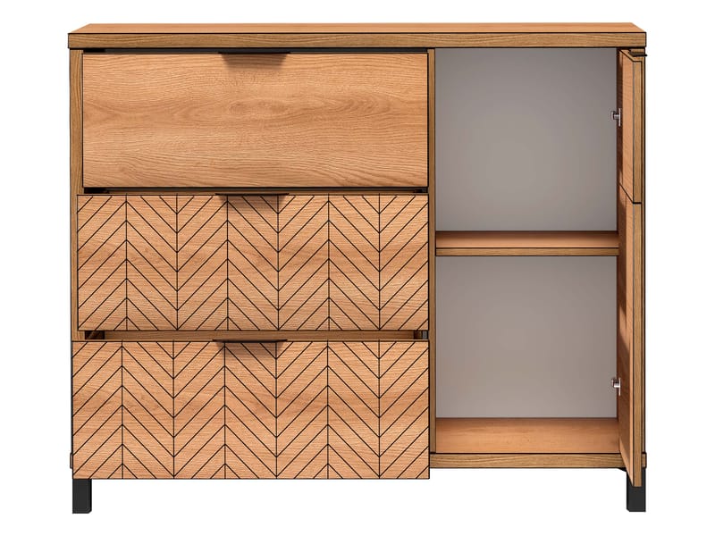 Fonti Skjenk 118 cm - Brun|svart - Oppbevaring - Oppbevaringsmøbler - Kommode