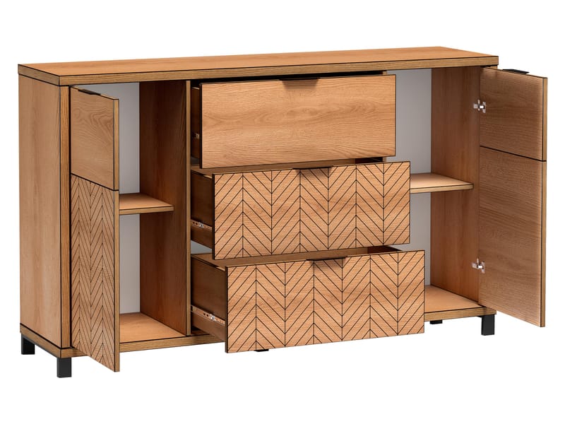 Fonti Skjenk 158 cm - Brun|svart - Oppbevaring - Oppbevaringsmøbler - Sideboard & skjenker