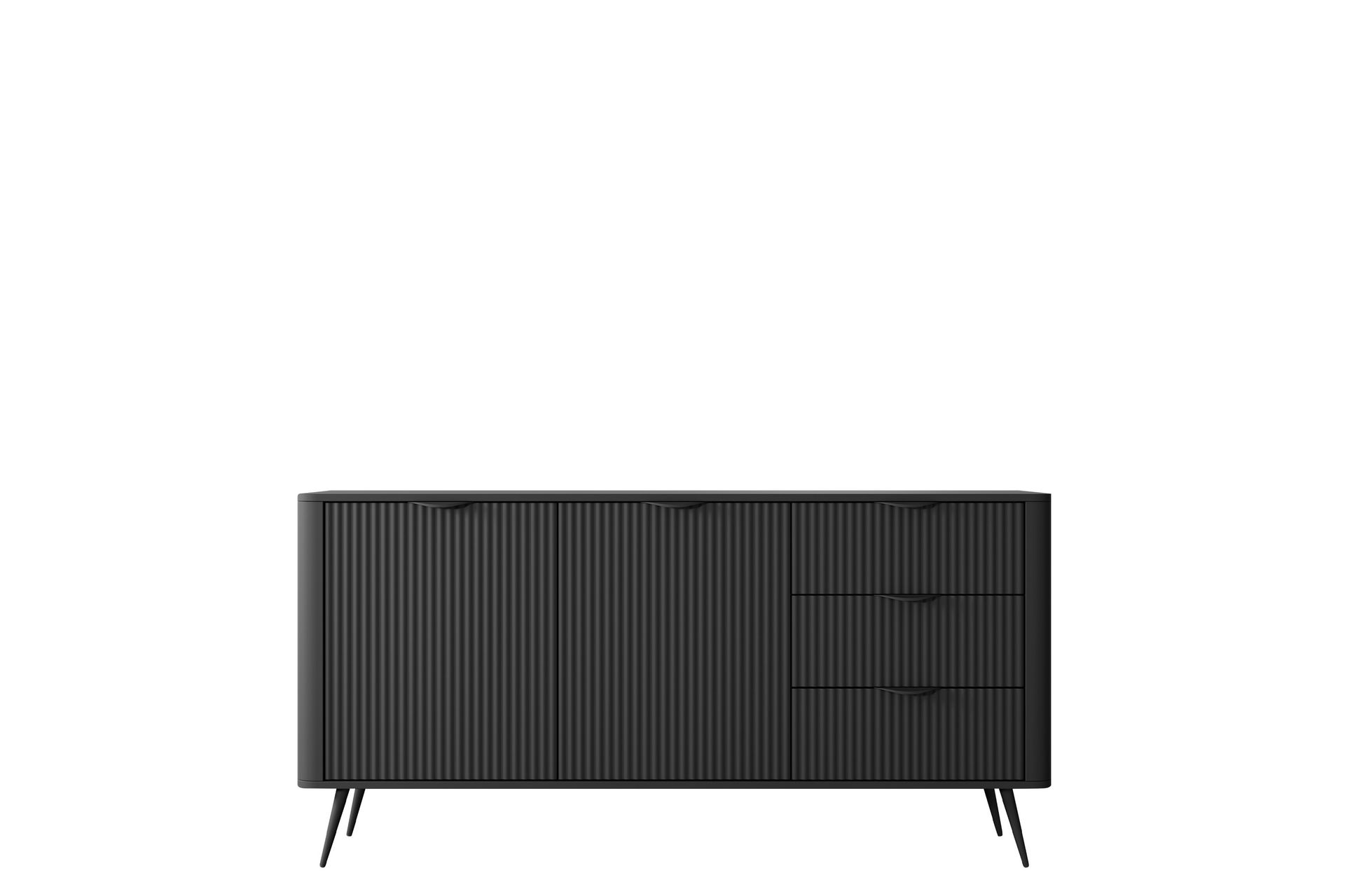 Forba Kommode 164 cm - Svart - Oppbevaring - Oppbevaringsmøbler - Kommode