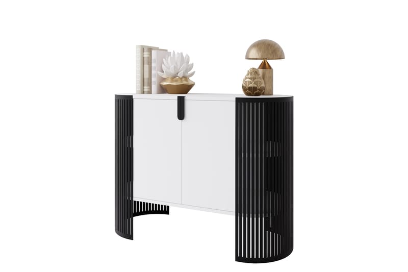 Friend Skjenk 120x40 cm - Hvit/Svart - Oppbevaring - Oppbevaringsmøbler - Sideboard & skjenker