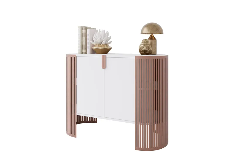 Friend Skjenk 120x40 cm - Rosa/Hvit - Oppbevaring - Oppbevaringsmøbler - Sideboard & skjenker