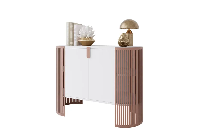 Friend Skjenk 120x40 cm - Rosa/Hvit - Oppbevaring - Oppbevaringsmøbler - Sideboard & skjenker