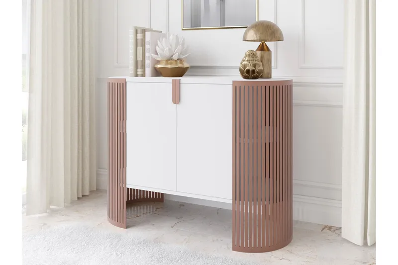 Friend Skjenk 120x40 cm - Rosa/Hvit - Oppbevaring - Oppbevaringsmøbler - Sideboard & skjenker
