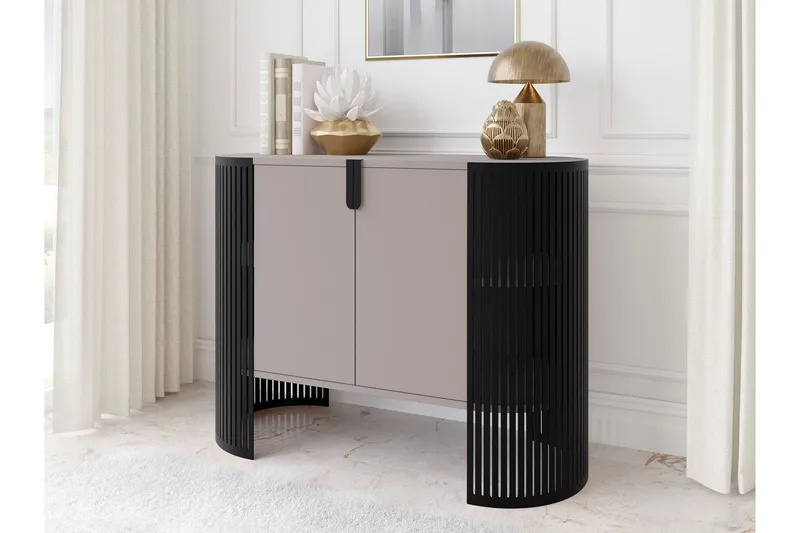 Friend Skjenk 120x40 cm - Svart/Beige - Oppbevaring - Oppbevaringsmøbler - Sideboard & skjenker